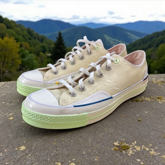 PIGALLE x Converse Chuck 70 Ox Barley Volt Low Top Sneakers Women's size 10 - Picture 1 of 12